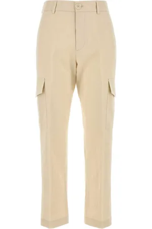 PT Torino Cream Cotton Blend Cargo Pant