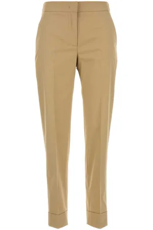 PT Torino Beige Stretch Cotton Blend Pant