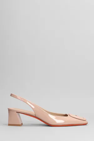 santoni Medium Heel Slingbacks