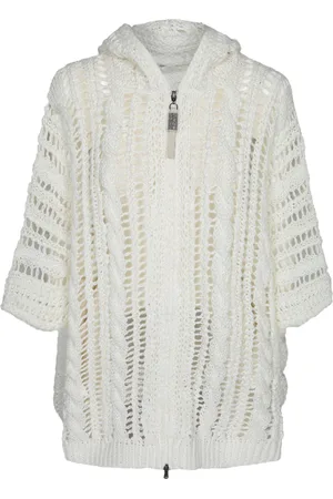 Brunello Cucinelli Cable & Mesh Cardigan