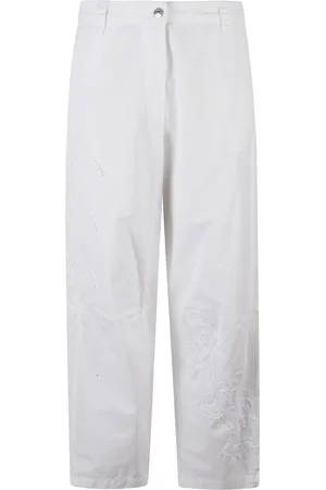 ERMANNO SCERVINO Embroidered Cropped Trousers