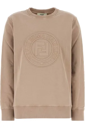 Fendi Cappuccino Cotton Oversize Sweatshirt