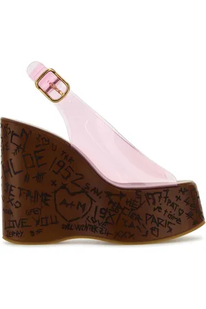 Chloé Pink Pvc Maxime Wedges