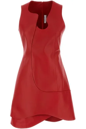 Salvatore Ferragamo Leather Mini Dress