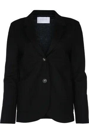 Harris Wharf London Women Stand Up Collar Blazer Rayon