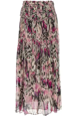 Isabel Marant Printed Silk Rolande Skirt