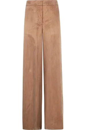 BLUMARINE Washed Gabardine Pants