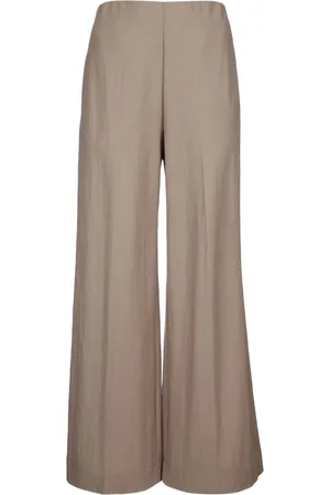 Harris Wharf London Women Flared Trousers Rayon