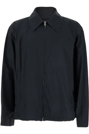 Bottega Veneta Grey Jacket With Pocket On The Front And Resin Finish In Cotton Man