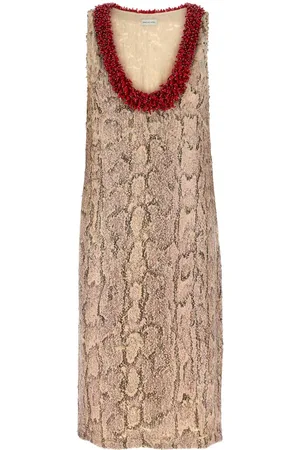 DRIES VAN NOTEN Embellished Crepe Debis Dress