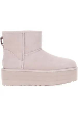 UGG Lilac Suede Classic Mini Ankle Boots