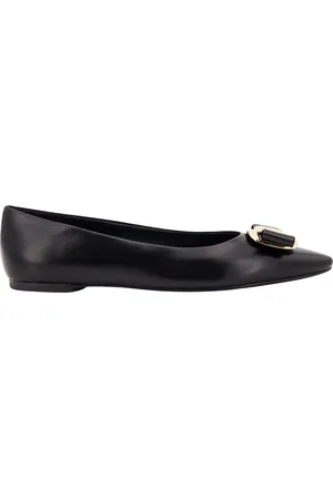 Salvatore Ferragamo Leather Ballerinas With Iconic Vara Bow