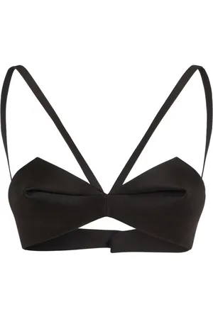 VERSACE Pleated Bustier Top