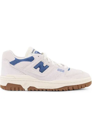 New Balance Suede Sneakers With Denim Details