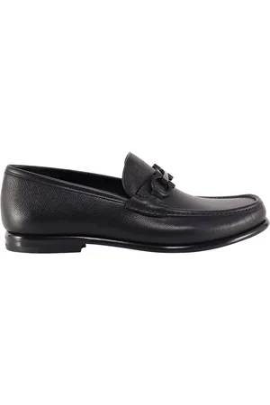 Salvatore Ferragamo Crown Leather Loafer With Gancini Detail
