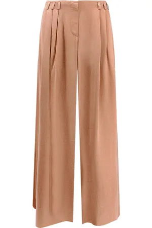 Giorgio Armani Eco-viscose E Cupro Trouser With Pinces