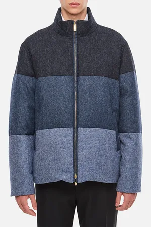 Thom Browne 4 Bar Reversible Neck Zip Up Jacket
