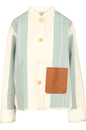 FORTE FORTE Forte_Forte Cotton Linen Stripe Work Jacket