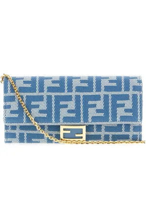 Fendi Embroidered Fabric Wallet
