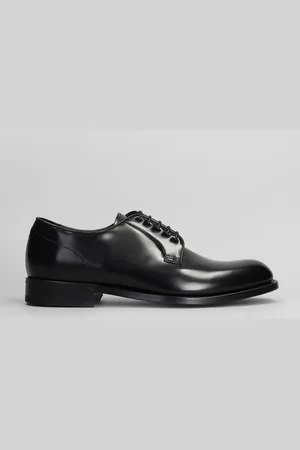 Green george Lace Up Shoes In Leather