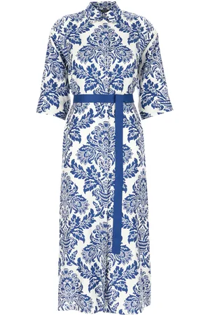Max Mara Printed Silk Shirt Dress