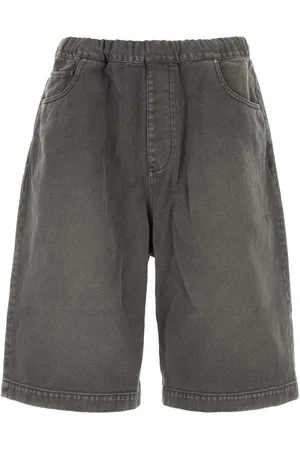 Entire Studios Dark Grey Denim Bermuda Shorts
