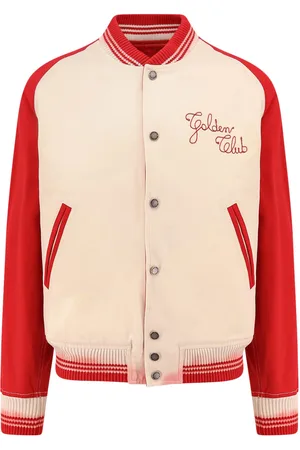 Golden Goose Nic Cotton Jacket With Maxi Golden Club Embroidery