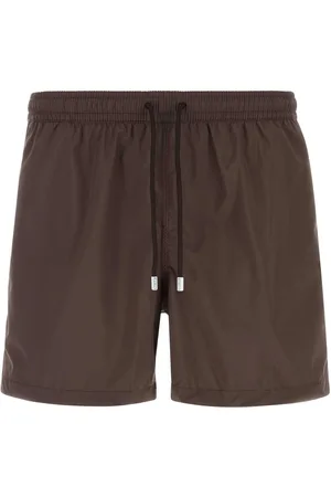 FEDELI Brown Polyester Swimming Shorts