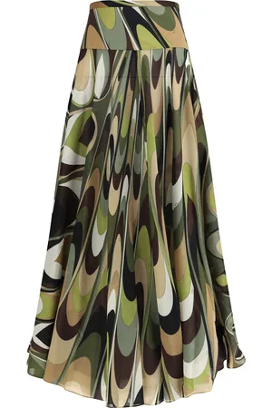 Puccini Onde Print Long Skirt