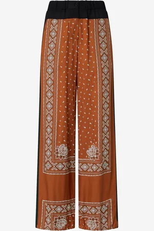 Pinko Wide Bandana Pattern Pants