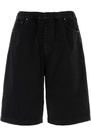 Entire Studios Black Denim Bermuda Shorts