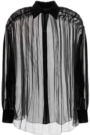 Alberta Ferretti Black Organza Shirt
