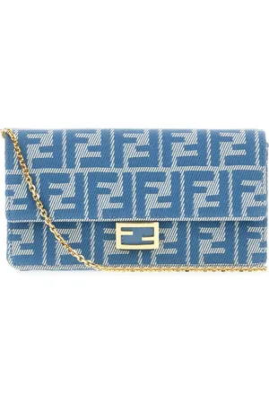 Fendi Embroidered Jacquard Baguette Wallet