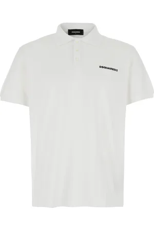 Dsquared2 Polo Shirt With Classic Collar And Logo Lettering On The Front In Cotton Man