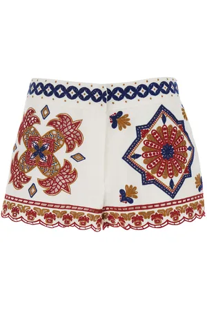 Farm Rio Off-white Marys Tiles Shorts