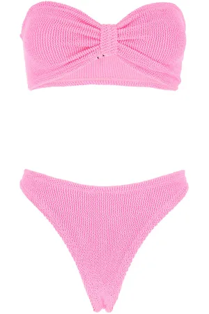 Hunza G Tina Sleeveless Bikini With Rear Ruched Details In Tech Fabric Woman