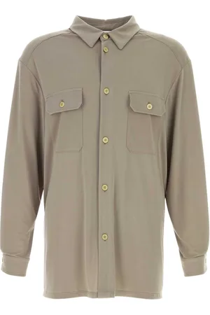MAGLIANO Khaki Stretch Polyester Vendemmia Shirt