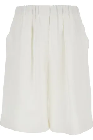 ANTONELLI Bermuda Shorts With Elastic Waist And Side Pocket In Linen Woman