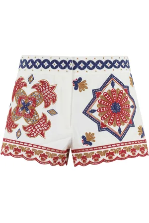 Farm Rio Off White Marys Tiles Shorts