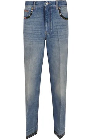 VALENTINO GARAVANI Pantalone In Denim Solid Medium Blue Denim