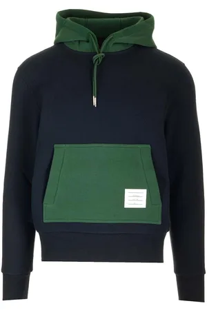 Thom Browne Colour-block Drawstring Hoodie
