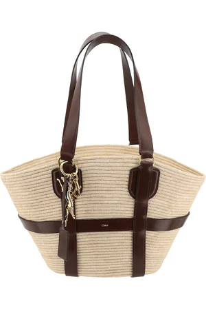 Chloé Kerala 25 Raffia Shoulder Bag