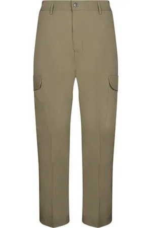 Nine In The Morning Olive Poplin Cargo Pants