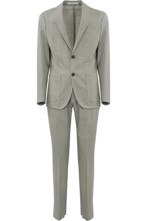 ELEVENTY Single-breasted Striped Wool Suit