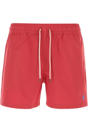 Ralph Lauren Red Stretch Polyester Swimming Shorts