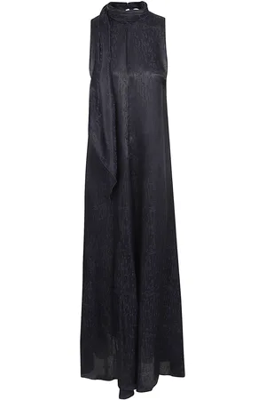FORTE FORTE Forte_Forte Microdamier Fluid Jacquard Scarf Dress