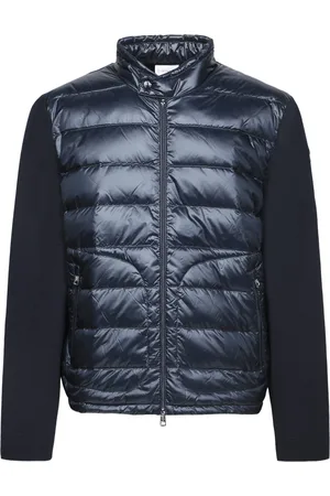 Moncler Zip Up Navy Cardigan Down Jacket