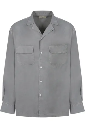 OFFICINE GENERALE Teal Tencel Shirt