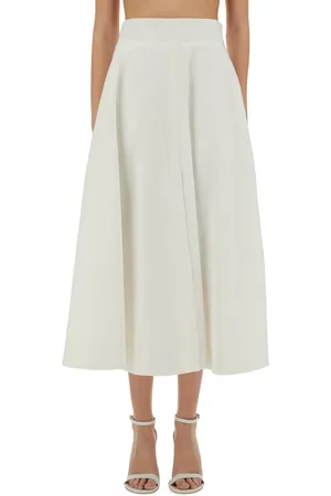 Patou Cotton Gabardine Long Flared Skirt