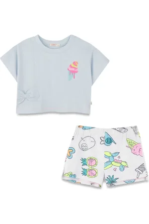 Billieblush T-shirt Set With Bermuda Shorts
